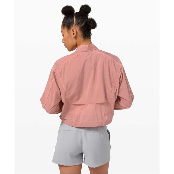 Lululemon Slip into the Moment Short Jacket size 8 Chalky Rose - Picture 2 of 15